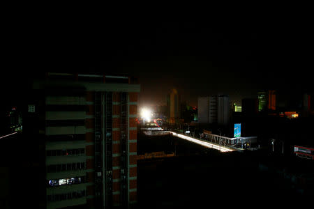 A view of the city during a blackout in Maracaibo, Venezuela March 31, 2019. Picture taken March 31, 2019. REUTERS/Isaac Urrutia