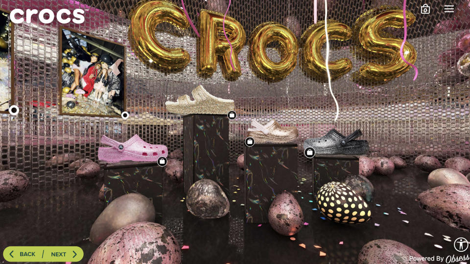 Crocs’ virtual New Year’s party keeps it festive.