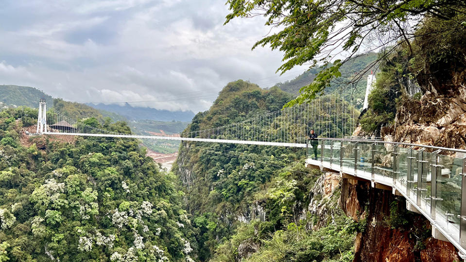 The Bach Long bridge measures in at more than 2,000 feet long. - Credit: Moc Chau Island