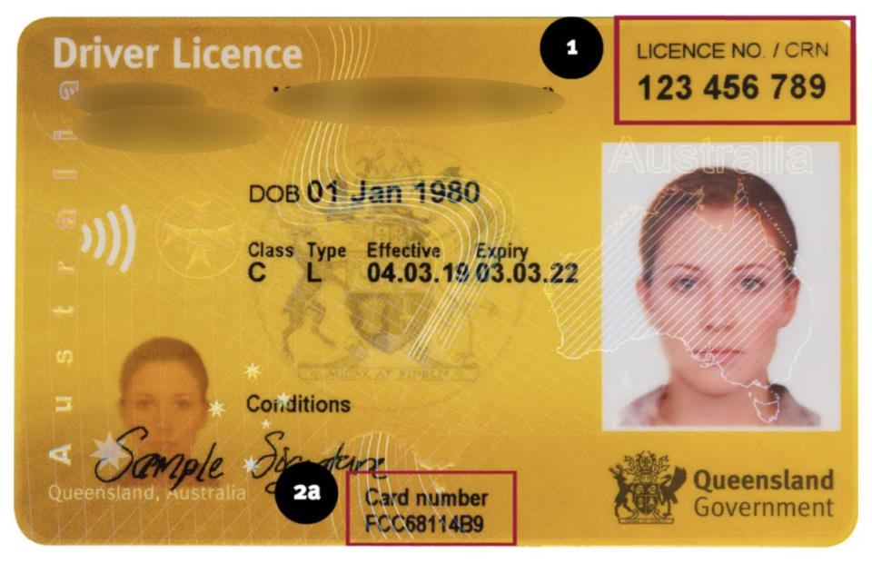 QLD driver licence. 