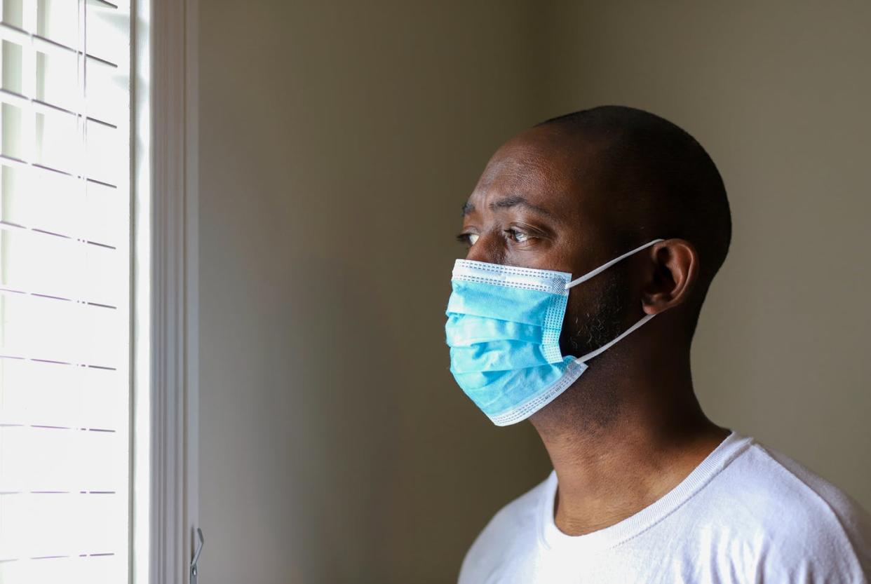 <span class="caption">Mortality rates for COVID-19 are two to three times higher for African Americans than whites.</span> <span class="attribution"><a class="link " href="https://www.gettyimages.com/detail/photo/close-up-portrait-of-a-man-royalty-free-image/1211723458?adppopup=true" rel="nofollow noopener" target="_blank" data-ylk="slk:Getty Images/EyeEm/Robin Gentry;elm:context_link;itc:0;sec:content-canvas">Getty Images/EyeEm/Robin Gentry</a></span>