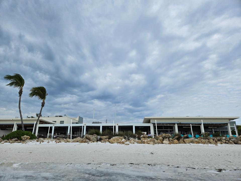 Beach House Waterfront Restaurant is at 200 Gulf Drive N., Bradenton Beach on Anna Maria Island overlooking the Gulf of Mexico.