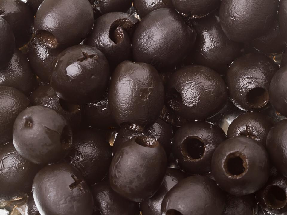 canned black olives