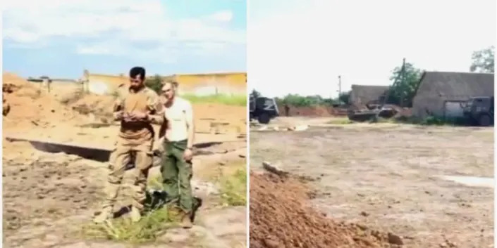 The video shows the location of Russian equipment and even the faces of several of the occupiers