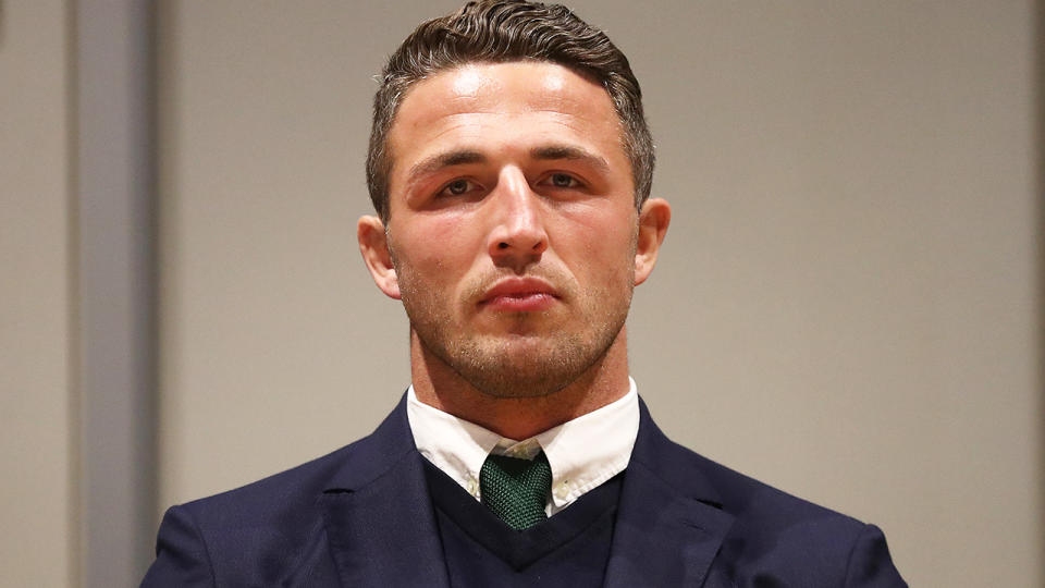 Sam Burgess (pictured) waiting during the NRL judiciary.