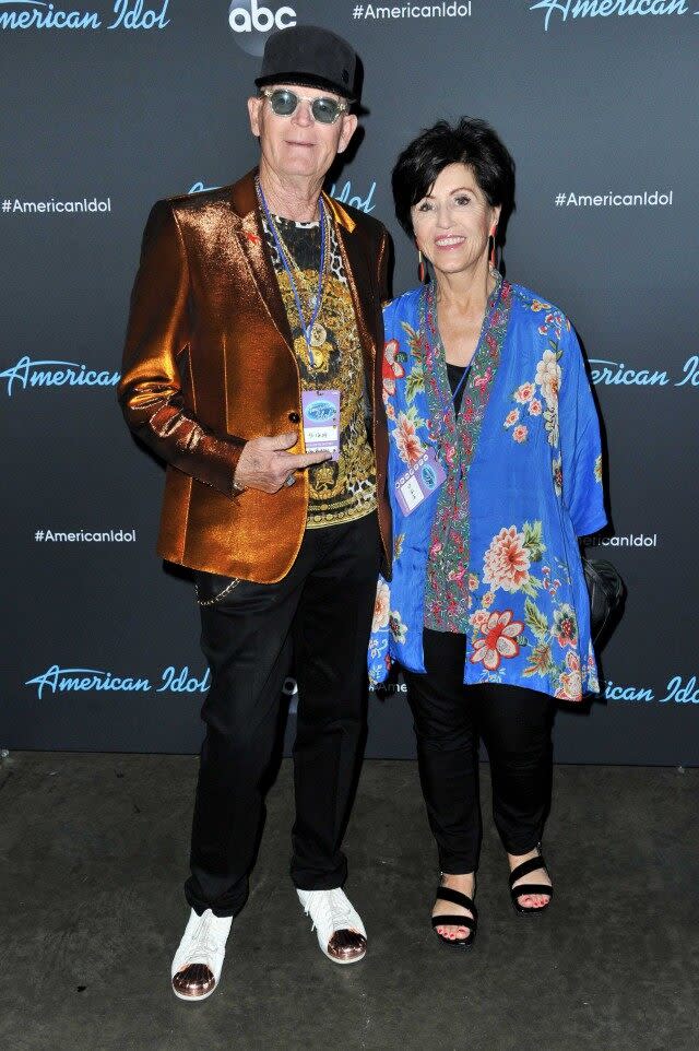 Katy Perry parents, Mary Perry and Keith Hudson, backstage at 'American Idol'