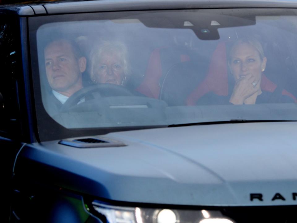 <p>Mike Tindall (left) and Zara Tindall (right), daughter of Princess Anne and granddaughter of the Queen </p>