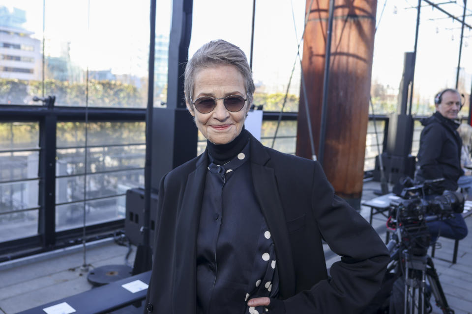 Charlotte Rampling attends the Stella McCartney Fall/Winter 2024-2025 ready-to-wear collection presented Monday, March 4, 2024 in Paris. (Photo by Vianney Le Caer/Invision/AP)