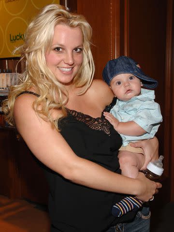 <p>Jamie McCarthy/WireImage </p> Britney Spears and baby Sean Preston Federline.