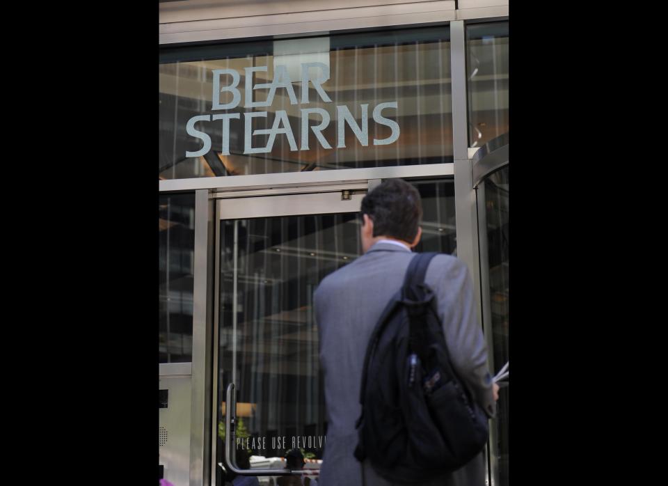 After a run on investment bank Bear Sterns nearly caused its collapse in 2007, JPMorgan bought the firm for $2 a share the following March, <a href="http://www.businessweek.com/bwdaily/dnflash/content/mar2008/db20080316_356646.htm" target="_hplink">Businessweek</a> reports.