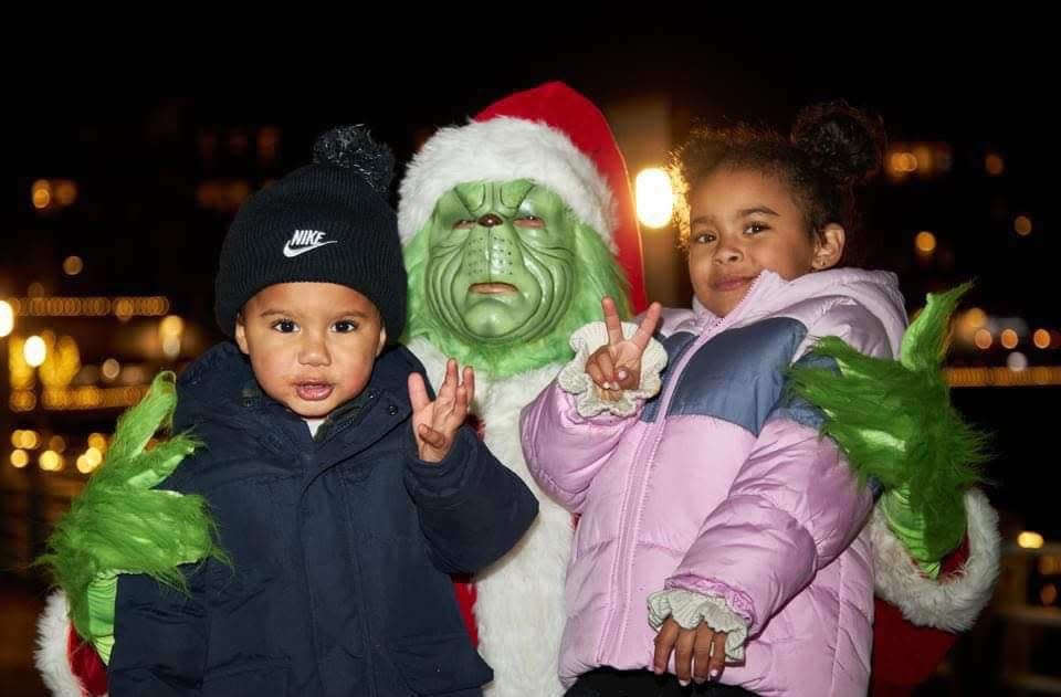 Ian Grigorio of Milton dressed up as the Grinch on Dec. 6, 2023. Grigorio started dressing up as the Grinch to help and friend and the idea just took off from there. People book Grigorio for parties and local events.
