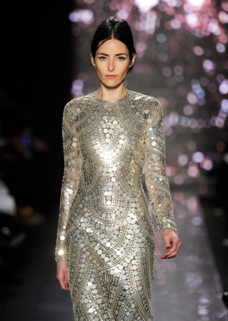 Intricate glistening gowns at Naeem Khan