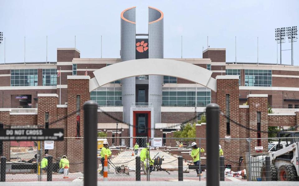 Memorial Stadium Phase III, from November 30, 2022 to August 1, 2023, includes work involving Tiger Walk and Lot 5 adjacent to the stadium, and affecting traffic along Centennial Boulevard, according to Clemson University news services reports. It includes a wide pedestrian walkway meant to be more fan-friendly and inviting way to navigate through the mid-level of the WestZone to other areas of the stadium, according to Clemson University.