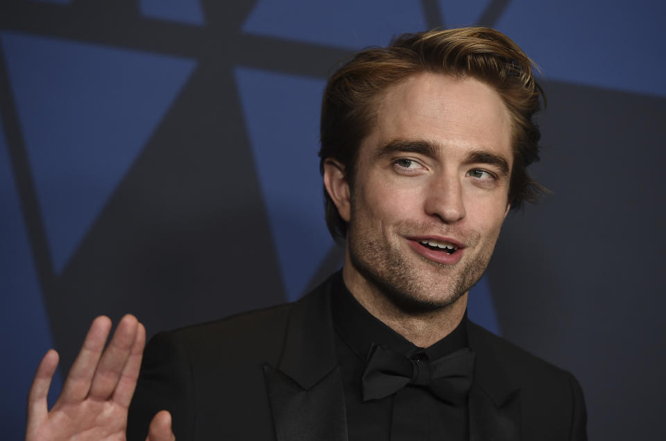 Robert Pattinson arrives at the Governors Awards on Sunday, Oct. 27, 2019, at the Dolby Ballroom in Los Angeles. (Photo by Jordan Strauss/Invision/AP)