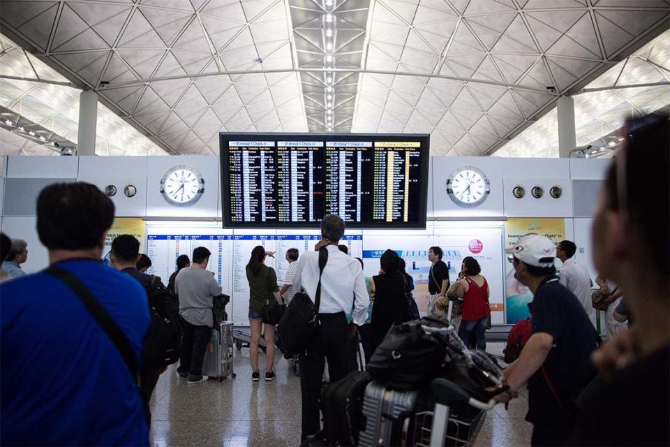 圖為香港國際機場一號客運大樓。