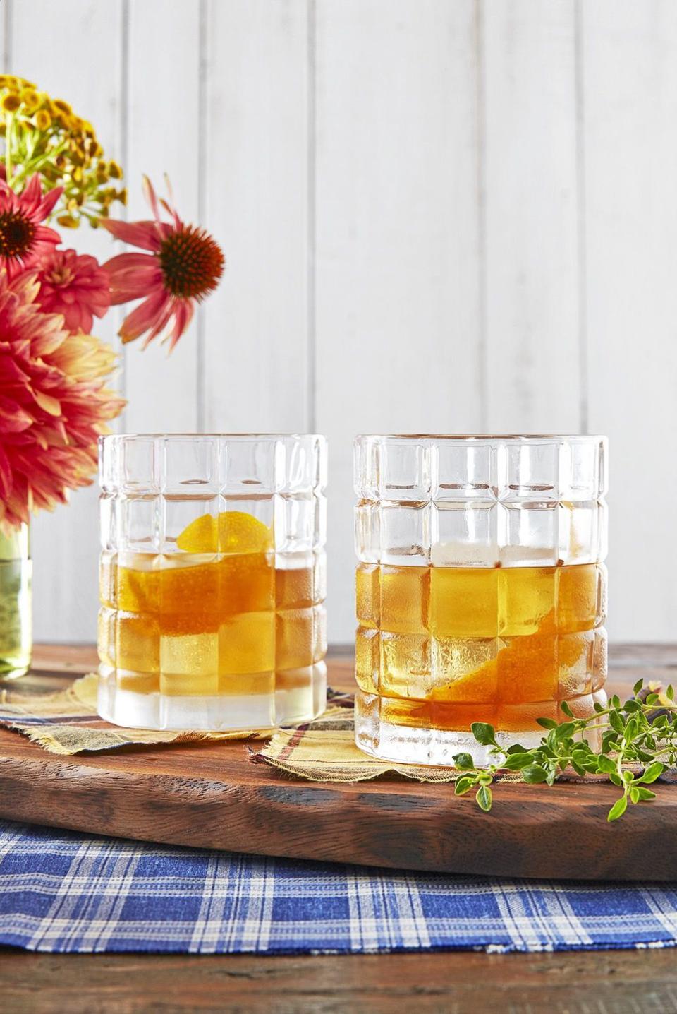 20) Orange-Thyme Old-Fashioned