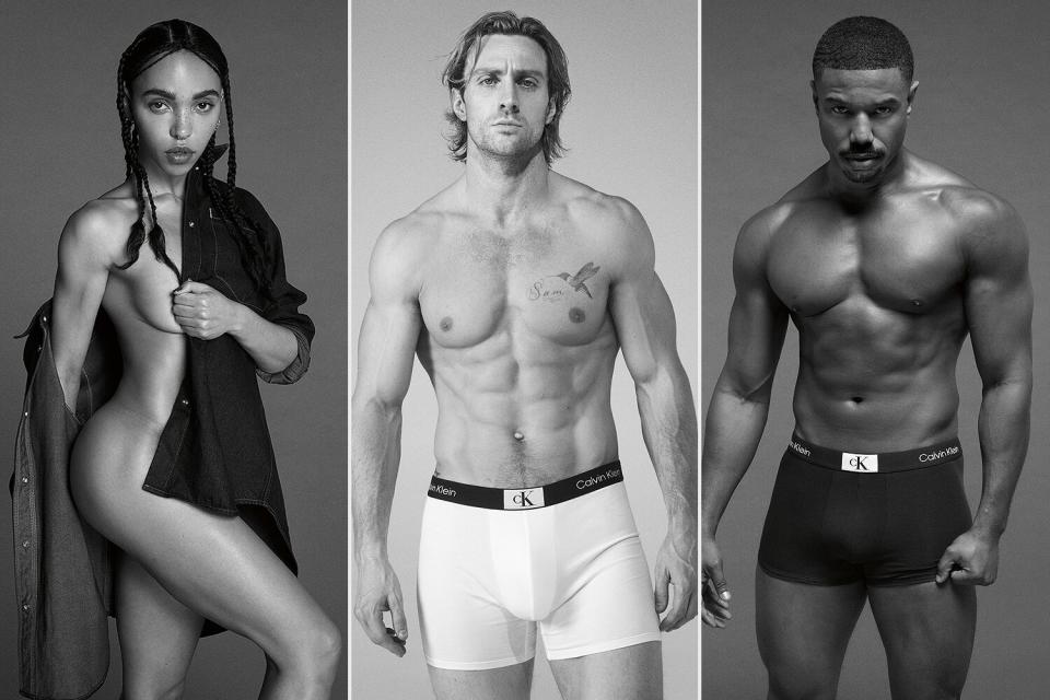 Kendall Jenner Poses Topless in Her Calvins for New CAmpaign Alongside Michael B. Jordan, FKA Twigs and More