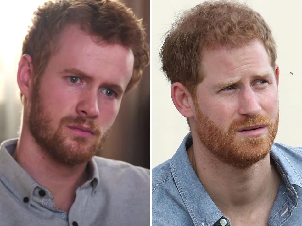 murry fraser playing prince harry and prince harry