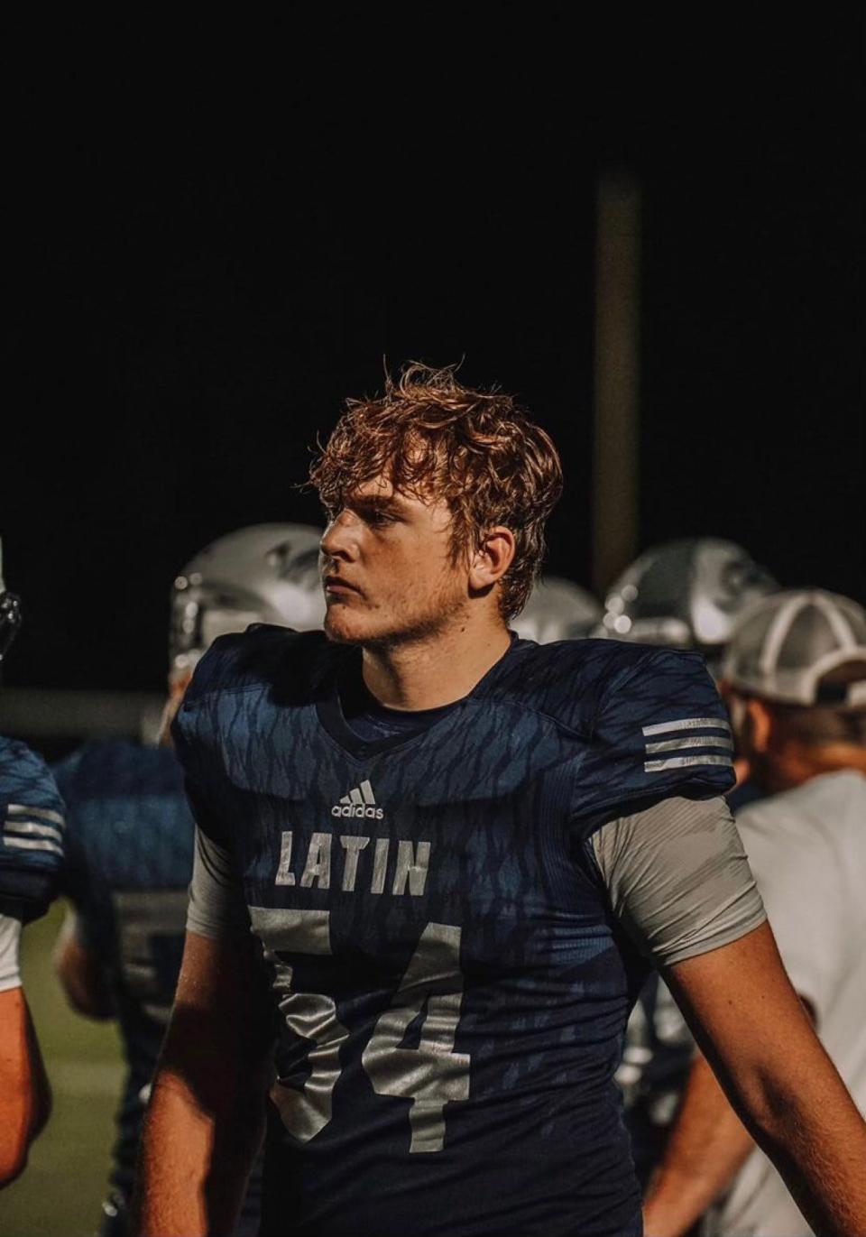 Charlotte Latin's Ben Anderson (54) ranks as one of the top 2022 long snapper prospects in the country, per one recruiting service. But in an evolving college football landscape, opportunities at Power Five programs haven't been as available as the 17-year-old expected.
