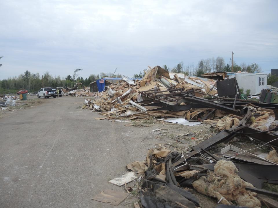 This was some of the damage in the Nottingham Forest Mobile Home Park in Gaylord from the May 20 tornado.