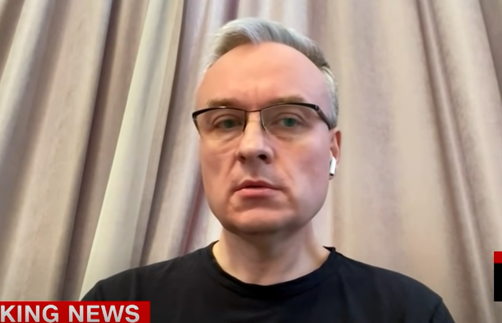 The Gazprom top official Igor Bolobuyev appeared in Kyiv last week stating that he had fled Russia to fight alongside Ukrainian soldiers in a dramatic sudden exit (Screengrab: YouTube/CNN)