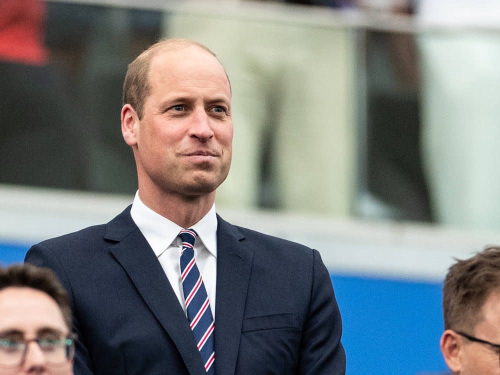 Prinz William beim Spiel England gegen Dänemark in Frankfurt. (Bild: imago images/Beautiful Sports)