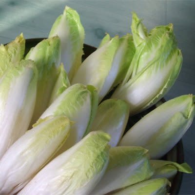 Healthy Snack: Endive Leaves with Skim Ricotta and Dried Cranberries