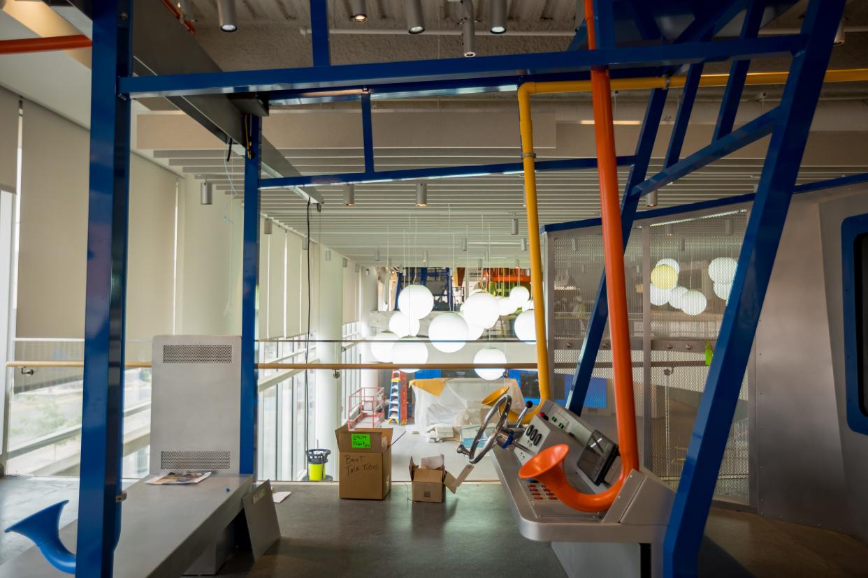 The Big Sky zone inside the El Paso Children's Museum, La Nube, focuses on the science behind predicting weather.