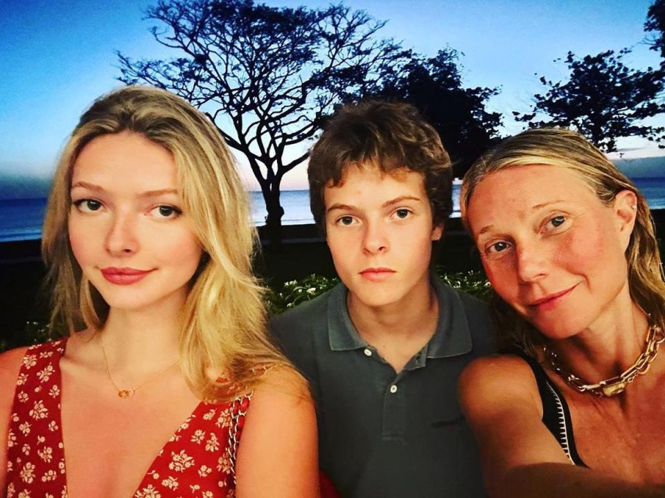 Apple Martin, Moses Martin and Gwyneth Paltrow on holiday in Barbados (Gwyneth Paltrow/Instagram)