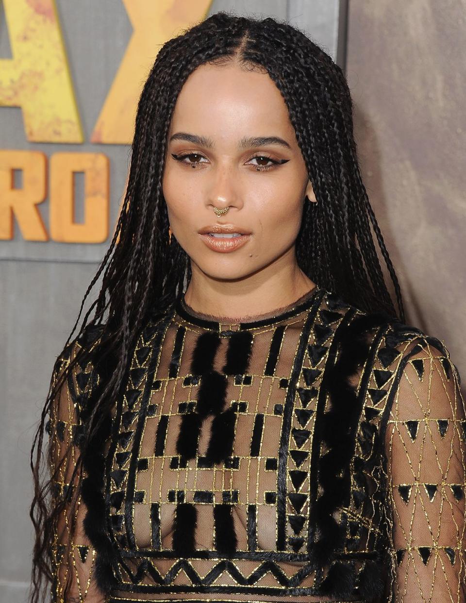 valentines day hairstyles zoe kravitz