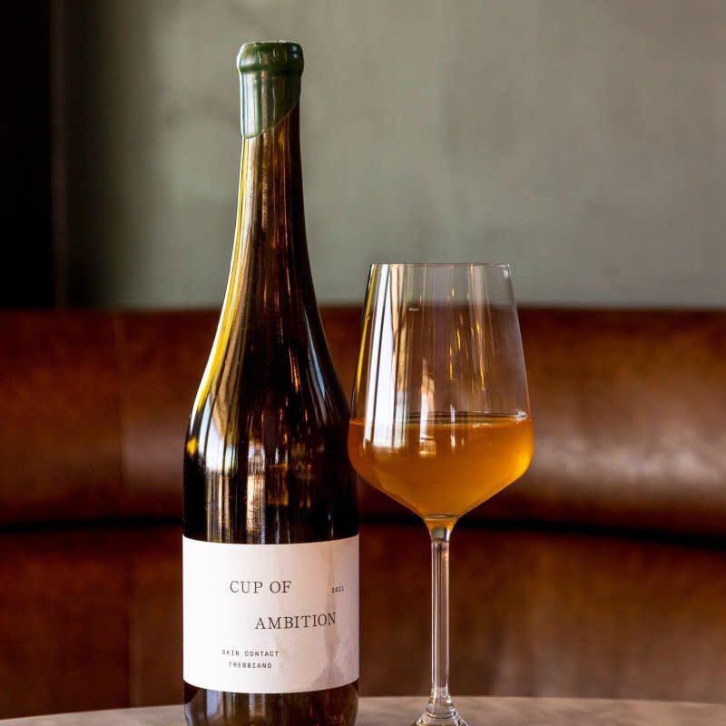 <p>Southold Farm + Cellar Skin Contact Trebbiano</p>Southold Cellar + Farm<p>I first had this wine poured for me by Roxana Pavel, owner of <a href="https://allmineoceanside.com/" rel="nofollow noopener" target="_blank" data-ylk="slk:ALLMINE;elm:context_link;itc:0;sec:content-canvas" class="link ">ALLMINE</a> in Oceanside, CA - I haven't been able to stop thinking about it since! Baking spice, sage, Calvados apples, cardamom, and a length that just wouldn't quit. The team recently moved on from their hilltop tasting room location in Central Texas, but there's big things to come from this Fredericksburg outfit. Winemaker Regan Meador began in NYC, moved the winery operation to Texas, and I know bigger things are coming for Southold Celler + Farm.</p><p> <strong>View the <a href="https://www.mensjournal.com/wine/october-is-texas-wine-month" rel="nofollow noopener" target="_blank" data-ylk="slk:original article;elm:context_link;itc:0;sec:content-canvas" class="link ">original article</a> to see embedded media.</strong> </p> 