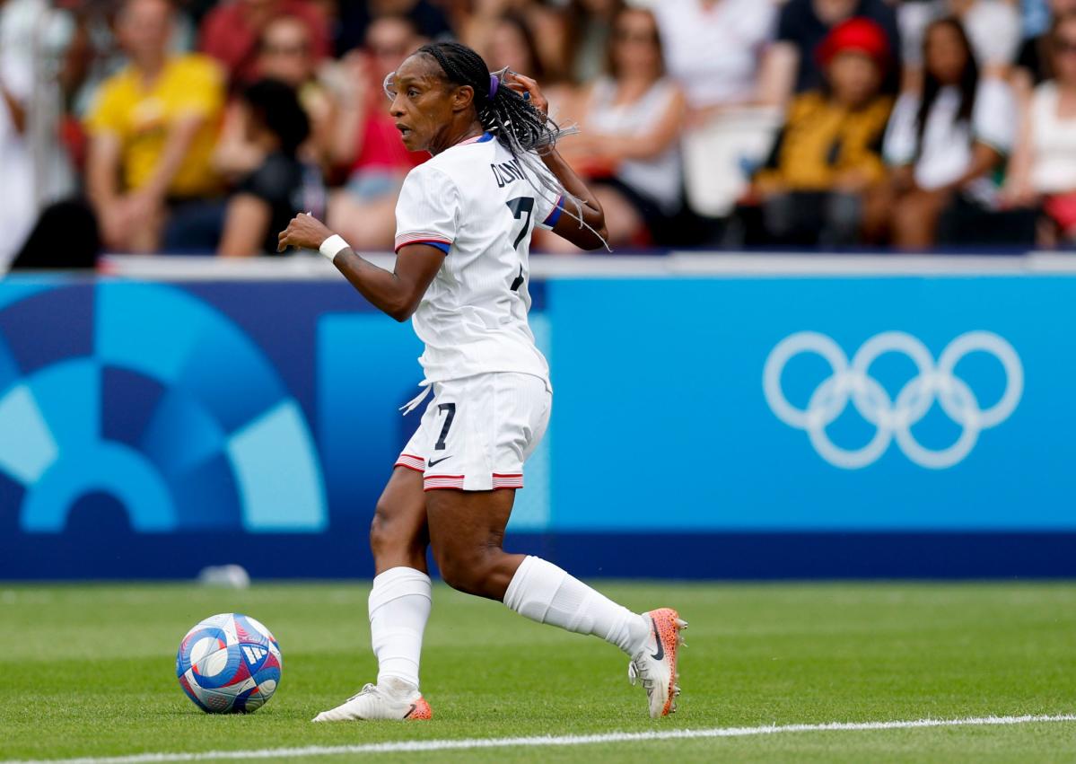 Olympics soccer games today USWNT vs. Germany highlights Paris Games