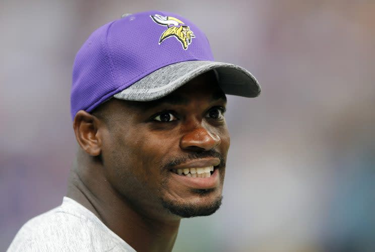 Adrian Peterson is scheduled to visit the Saints next week. (AP) 