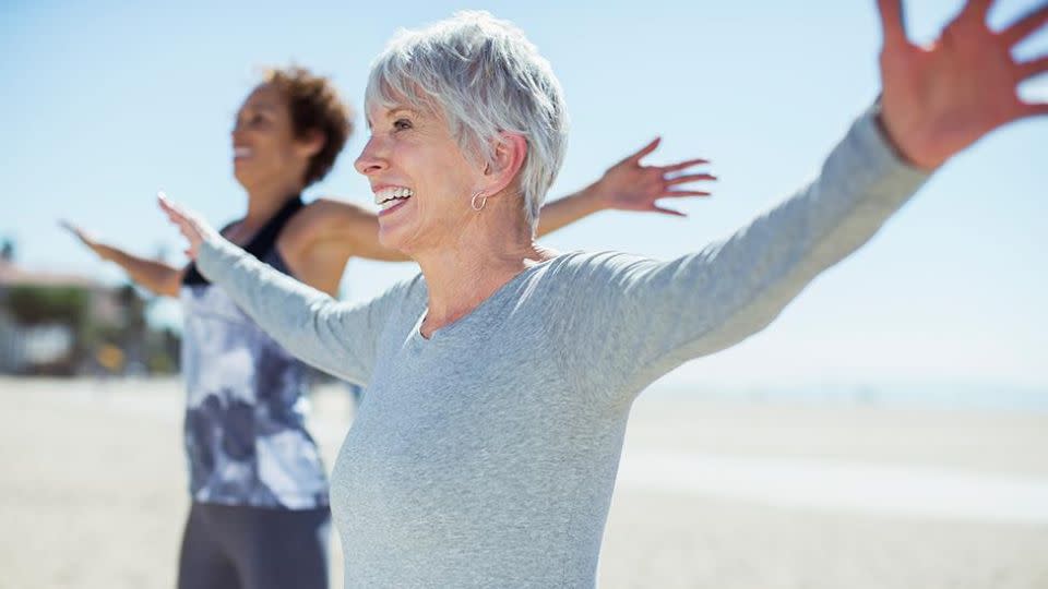 Exercising can help ease the symptoms of dementia. Source: Getty