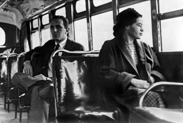 Rosa Parks on bus