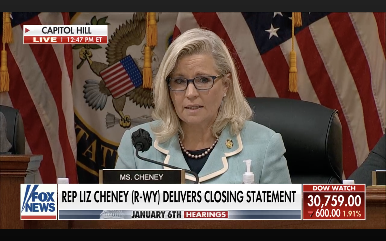 Rep. Liz Cheney of Wyoming.