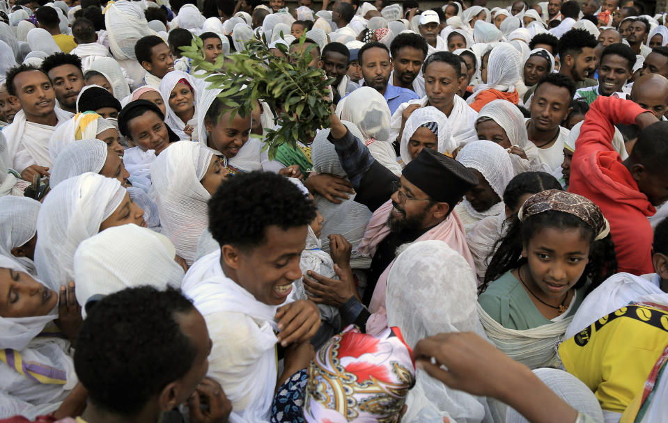 Ethiopians celebrate Good Friday in Addis Ababa, Ethiopia, Friday April 14, 2023. Millions of Orthodox Christians commemorate Good Friday, also known as "Great Friday" to remember the events leading up to Jesus' crucifixion. (AP Photo)