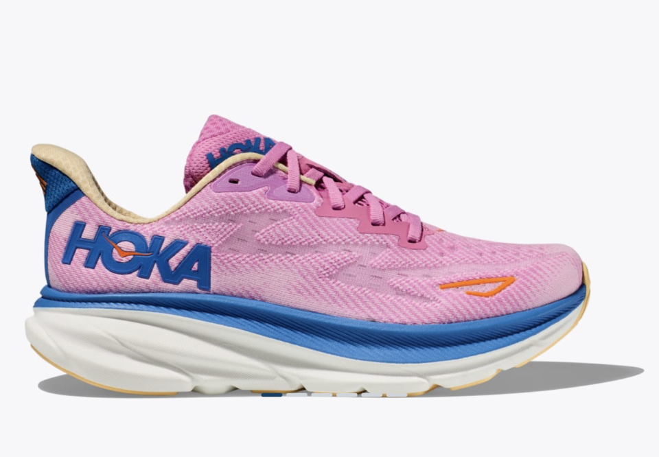 <p><a href="https://go.redirectingat.com?id=74968X1596630&url=https%3A%2F%2Fwww.hoka.com%2Fen%2Fus%2Fwomens-everyday-running-shoes%2Fclifton-9%2F1127896.html&sref=https%3A%2F%2F" rel="nofollow noopener" target="_blank" data-ylk="slk:Shop Now;elm:context_link;itc:0;sec:content-canvas" class="link ">Shop Now</a></p><p>Clifton 9</p><p>$145.00</p>