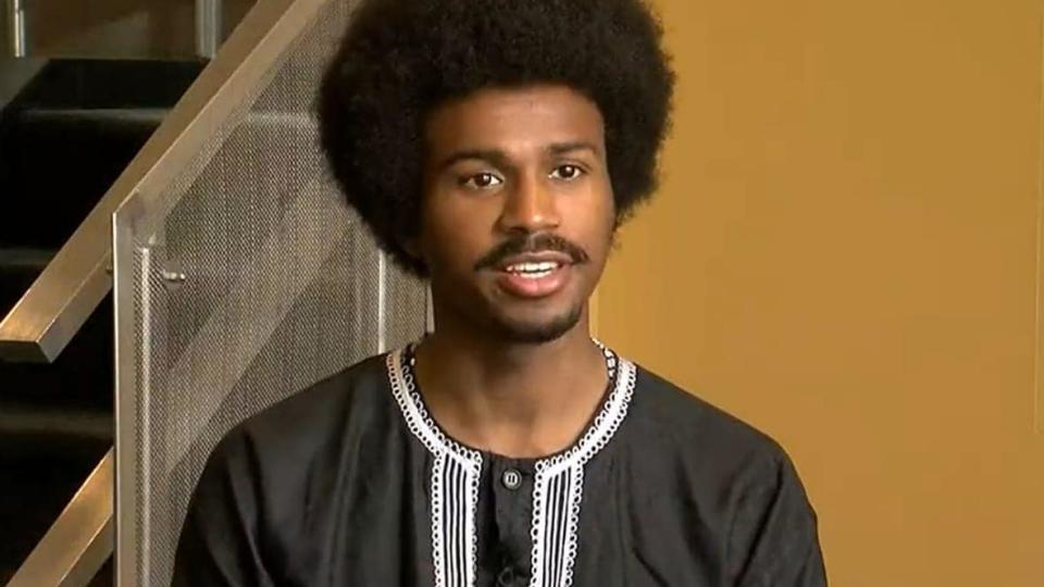 State Rep. Justin J. Pearson, a Tennessee Democrat, is calling out his GOP colleagues after they criticized him for wearing a dashiki (Photo: Screenshot/YouTube.com/Action News 5)