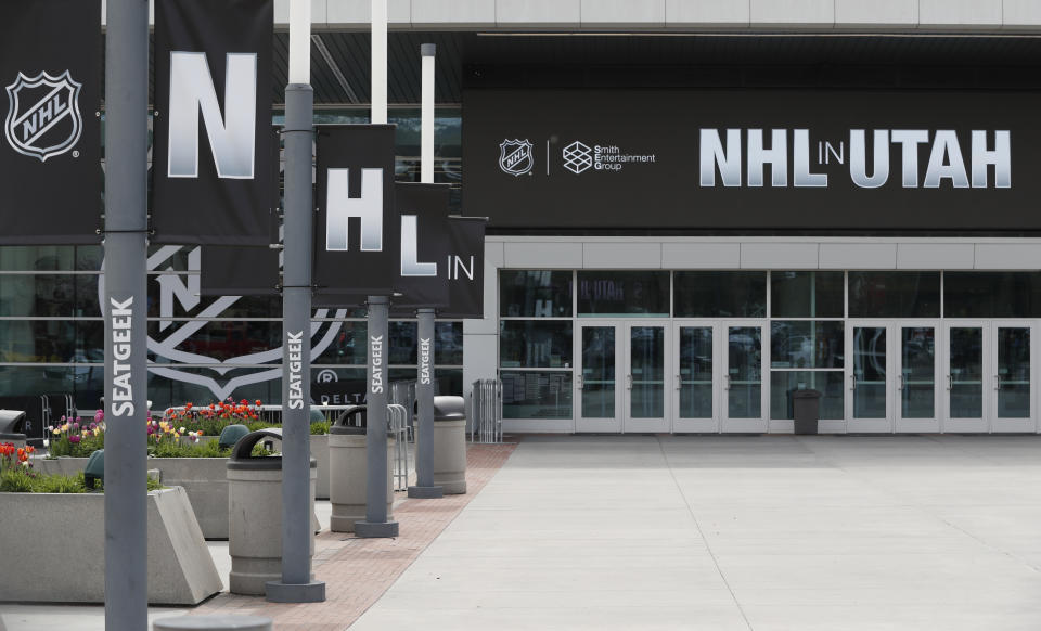 Blizzard, Hockey Club, Mammoth, Outlaws, Venom, or Yeti will be the name of Utah's NHL franchise following a fan vote. (Photo by Chris Gardner/Getty Images)