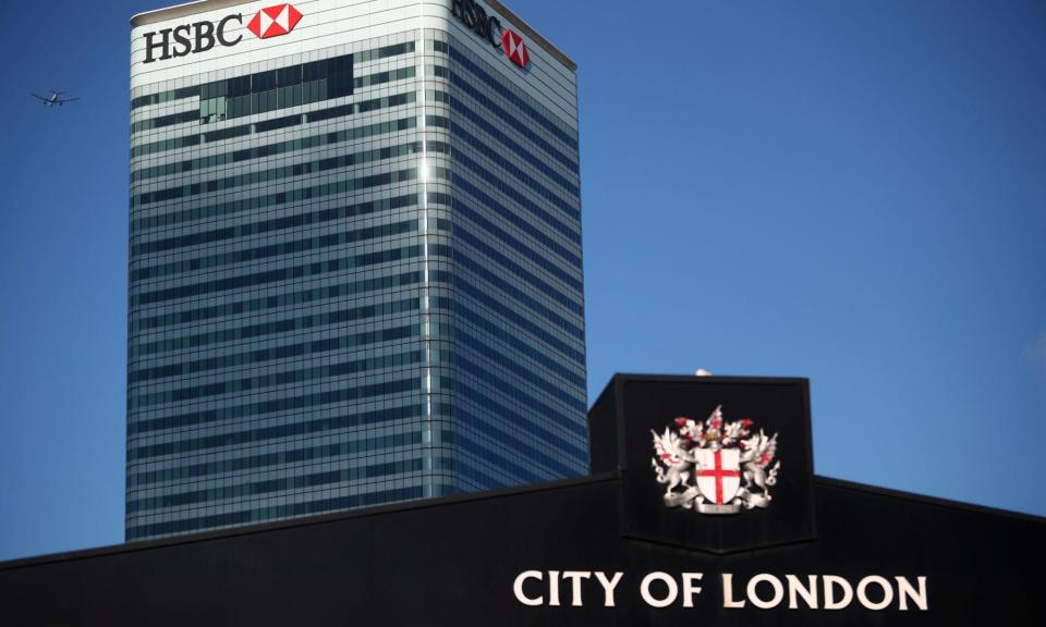 <span>An AGM note claimed HSBC would benefit from the ‘flexibility’ of weighting payouts more heavily towards bonuses rather than fixed salaries.</span><span>Photograph: Hannah McKay/Reuters</span>