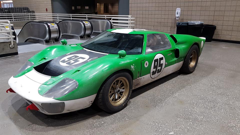 Race cars used for the filming of "Ford v. Ferrari" will be featured at Autorama in Detroit in 2020. This Ford GT40 is owned by the studio. The photo was shot on Feb. 18, 2020 in Kansas City, Missouri.