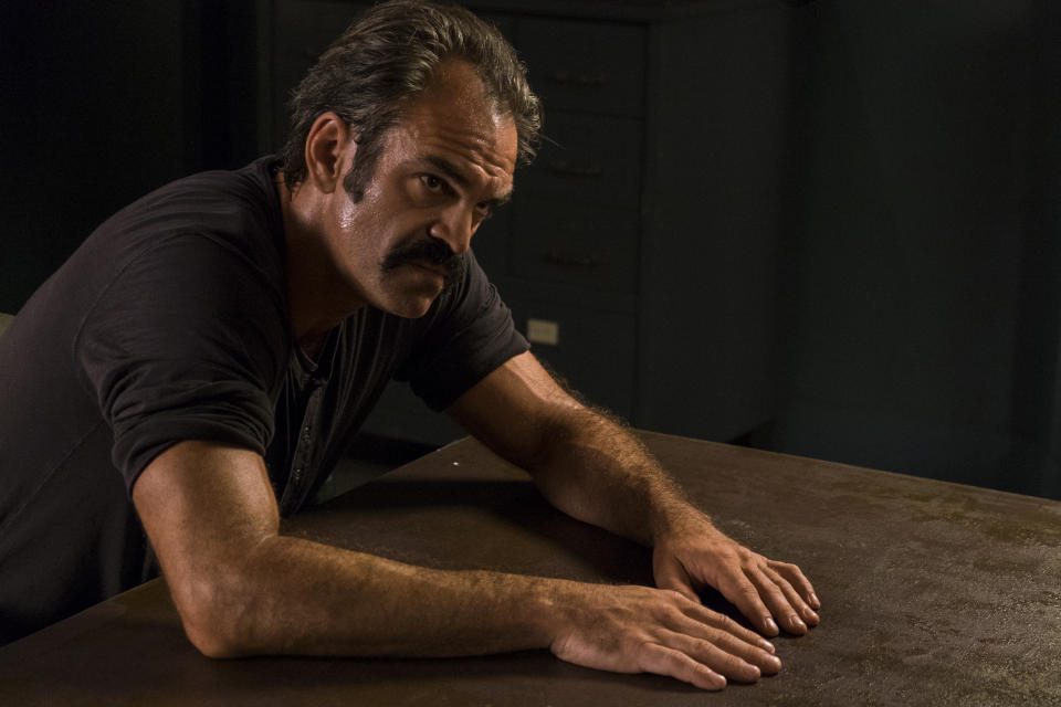 Steven Ogg as Simon in <em>The Walking Dead</em> (Photo Credit: Gene Page/AMC)