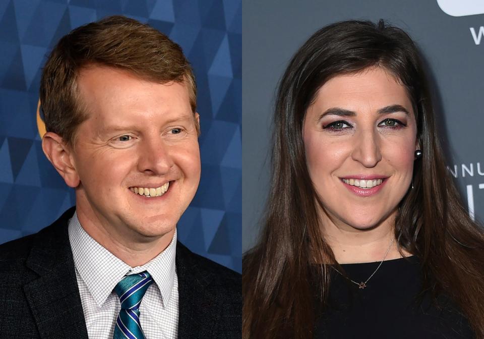 Ken Jennings and Mayim Bialik (Getty Images)