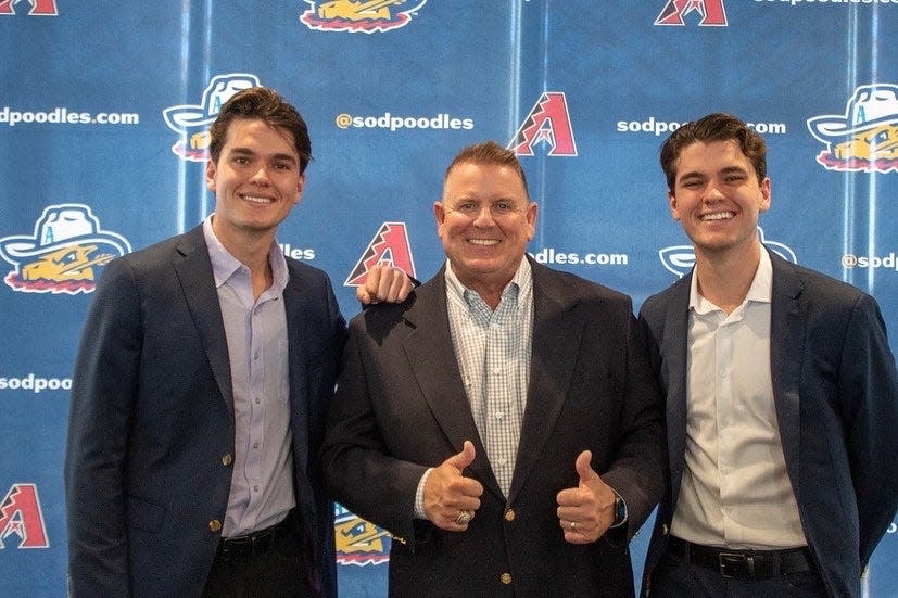 Chris Caray (left), Tony Ensor (center) and Stefan Caray (right).