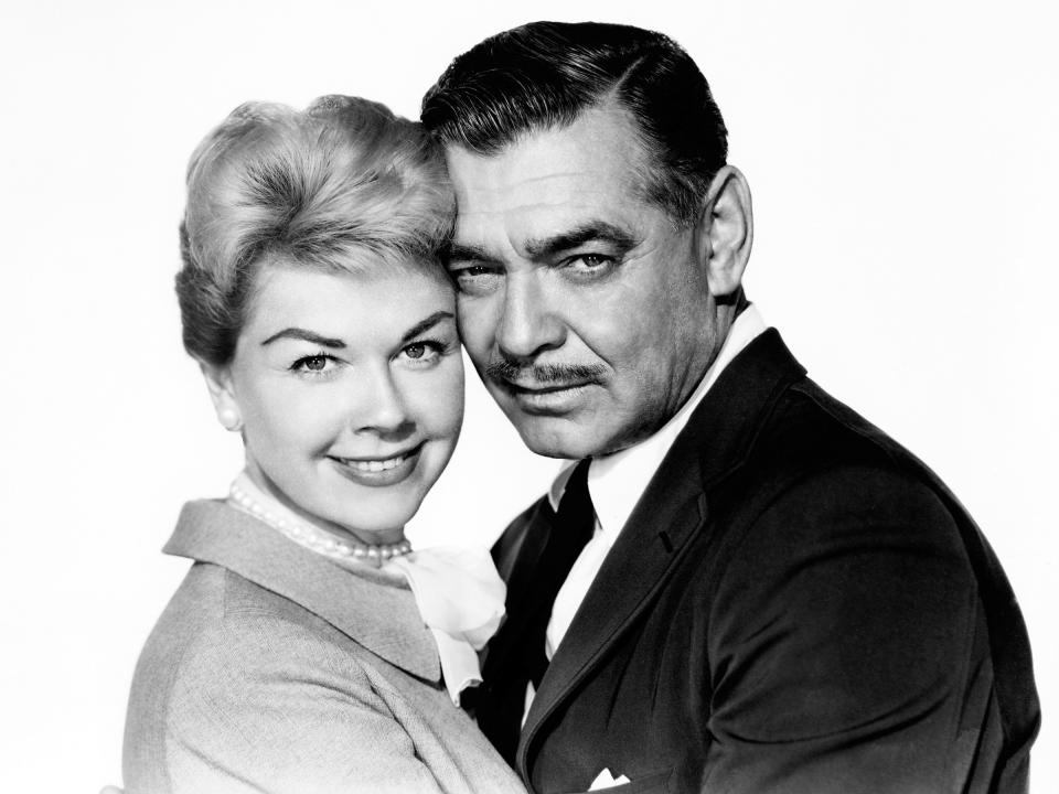 Doris Day With Clark Gable in a Portrait for Teacher's Pet in 1958