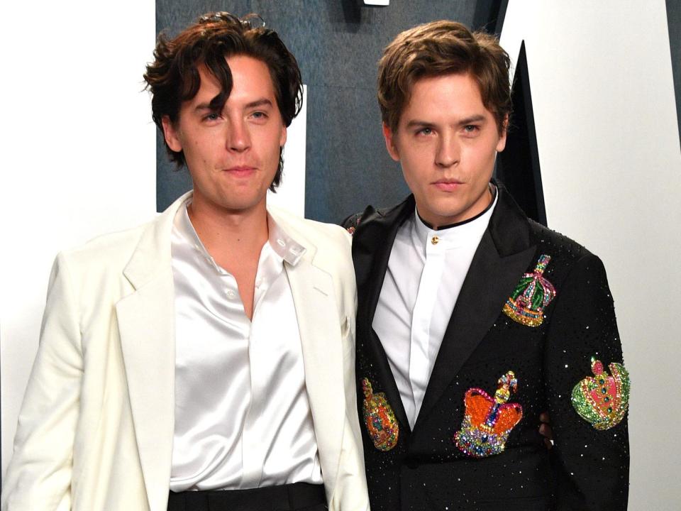 Cole Dylan Sprouse Vanity Fair Oscar party george pimentel