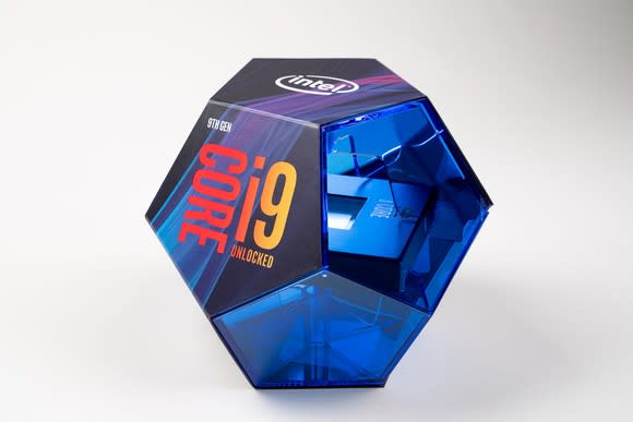 An Intel Core i9-9900K box.