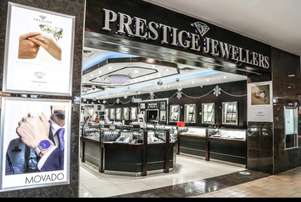 Mohamed Tarrabin says Prestige Jewellers reopened on Thursday morning but no customers visited the store.