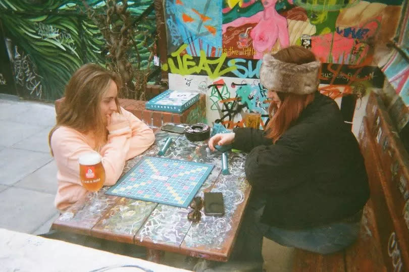 Games in the beer garden at the Bell, Stokes Croft -Credit:@filmphotography.cali